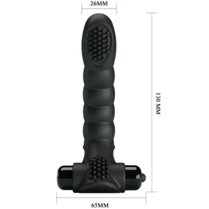 PRETTY LOVE - VIBRADOR DE DEDO ALEXANDER 10 VIBRAÃÃES PRETO